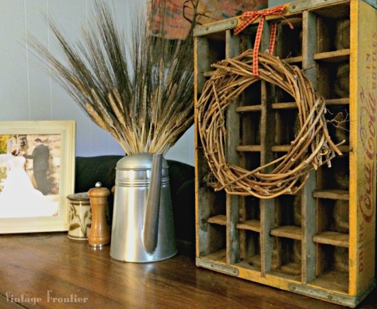 Instead of buying a wreath made of vines from the craft store, make your own...it takes no time at all.